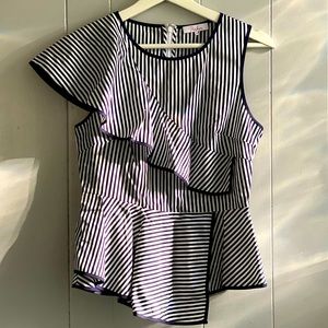 PARKER CARLY RUFFLE TOP SIZE XS